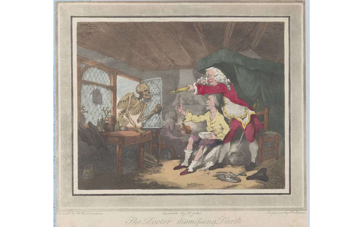 Various artists/makers｜The Doctor Dismissing Death｜1785｜Image via Metropolitan Museum of Art