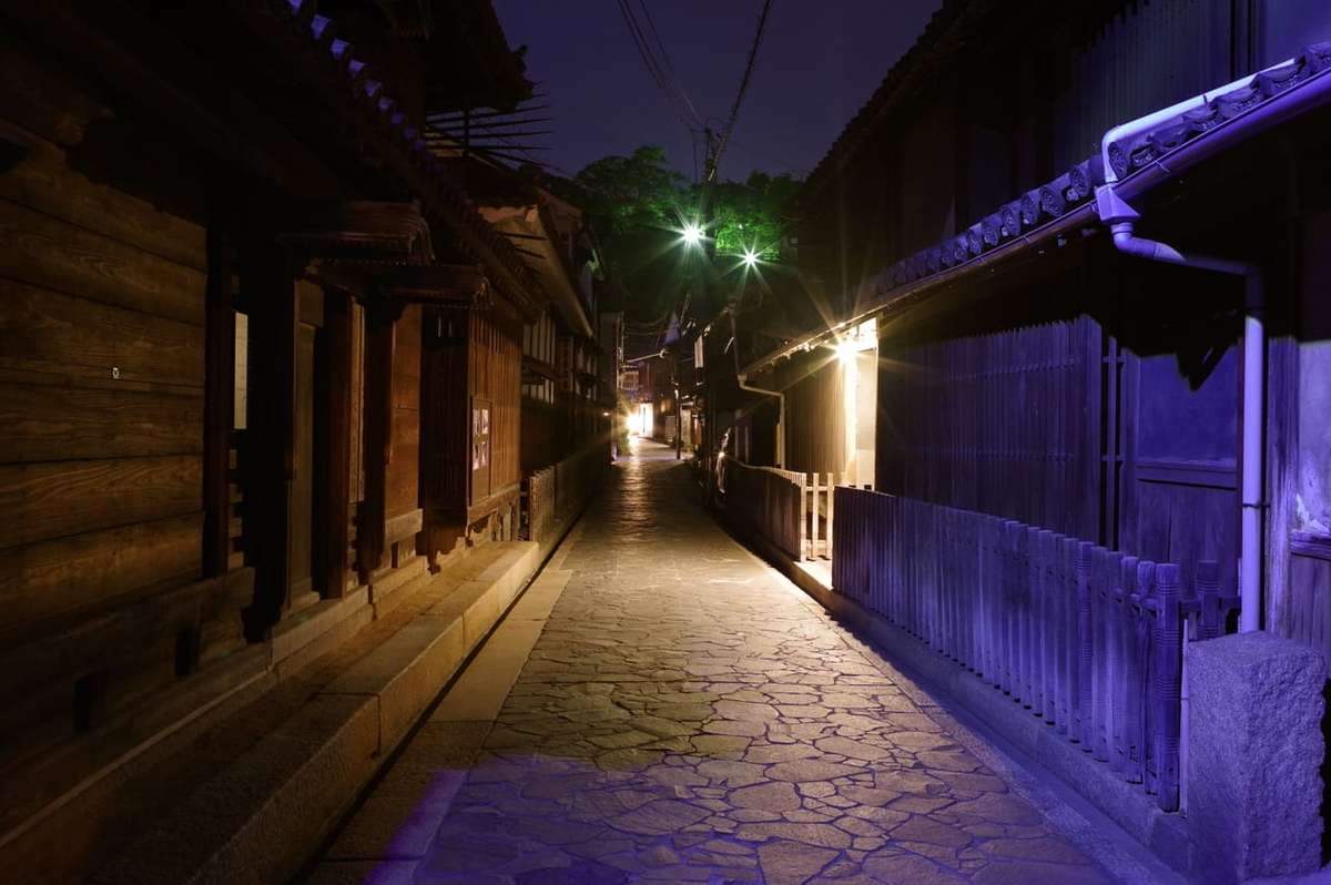 広島の鞆の浦の夜